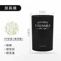 锅铲套装家用厨房全套烹饪厨具炒菜铲子勺子硅胶可高温漏勺汤勺 敬平 黑色厨具筒