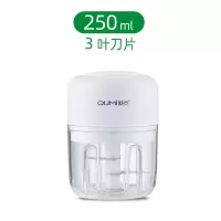 便携家用电动捣蒜器宝宝辅食机婴儿小型料理机打蒜蓉机绞肉机 敬平 白色大动力升级款250ml碎研磨碗(碎物器)