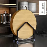 不锈钢砧板架壁挂锅盖架厨房用品置物架菜板架子刀架收纳架落地 敬平 W105(睿智黑)厨具