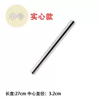 不锈钢擀面杖304实心家用小号烘焙不粘长面杆饺子皮专用 敬平 SUS304不锈钢实心27cm