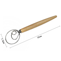 割包刀 法棍面包割口刀 欧式整形刀划口不锈钢木柄欧包刀烘焙工具 敬平 面糊酵头搅拌器木柄