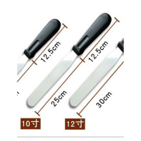 蛋糕抹面新手奶油抹平器刮板烘焙不锈钢工具抹胚抹边6寸8寸12 敬平 10寸抹刀烘焙工具