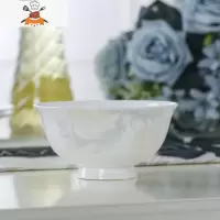 碗碟套装盘家清雅DIY面碗欧式中式骨瓷陶瓷组合碗汤餐具散装 敬平