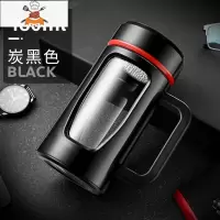 茶水分离玻璃杯便携带把泡茶杯办公水杯男大容量泡茶双层杯子定制 敬平