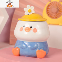 咖啡马克杯陶瓷喝水杯子创意个性潮流办公室简约女带盖勺ins家用 敬平