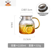 玻璃凉茶壶耐热高温扎壶家用晾瓶冷水壶白开水杯套装泡柠檬大容量 敬平凉水壶
