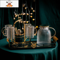 北欧杯子套装家用轻奢可高温冷水壶凉水壶玻璃茶具客厅茶杯喝水杯 敬平