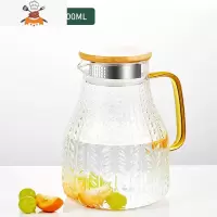 玻璃冷水壶家用耐热高温大容量夏季泡茶壶凉白开水杯套装凉水壶 敬平