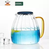 云石壶玻璃水壶可高温大容量夏季家用冷水壶凉水壶客厅凉水杯套装 敬平