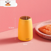 九月初轻奢牙签筒北欧风按压自动弹出牙签盒创意家用ins颜值好物 敬平 小黄吖 [按压式出签]