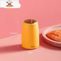 九月初轻奢牙签筒北欧风按压自动弹出牙签盒创意家用ins颜值好物 敬平 小黄吖 [按压式出签]