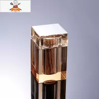 北欧ins创意客厅家用水晶玻璃牙签盒带盖轻奢简约棉签盒棉签筒 敬平 金色牙签筒