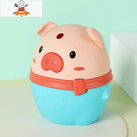 卡通小猪牙签盒家用个性按压式牙签筒创意自动弹出可爱牙签罐轻奢 敬平 [按压式]绿小猪牙签罐