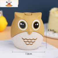 卡通小猪牙签盒家用个性按压式牙签筒创意自动弹出可爱牙签罐轻奢 敬平 猫头鹰款牙签罐