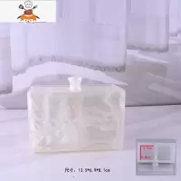 欧式创意浴盐盒 浴盐罐 棉签盒 牙签盒收纳一体盒多功能 敬平 珍白双格收纳盒牙签筒