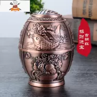 欧式复古牙签筒手压自动式牙签盒创意礼品牙签座酒店多色可选 敬平 红古年年有鱼