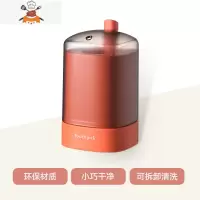 牙签盒按压式家用客厅个性创意自动罐筒桶北欧轻奢网红酒店餐厅 敬平 红色[按压式出签,省时省力]牙签筒