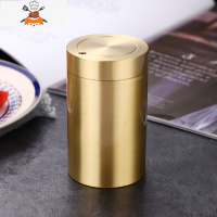 纯铜牙签筒北欧式创意家用牙签罐便携带饭店餐厅客厅牙签盒 敬平 升级压锻牙签筒
