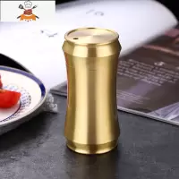 纯铜牙签筒北欧式创意家用牙签罐便携带饭店餐厅客厅牙签盒 敬平 小蛮腰牙签筒