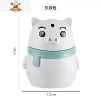 自动按压式牙签盒网红家用个性创意北欧ins牙签筒桶便携随身 敬平 按压式猪猪绿一只