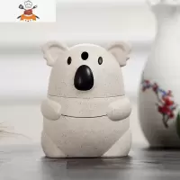 自动按压式牙签盒网红家用个性创意北欧ins牙签筒桶便携随身 敬平 按压式考拉一只