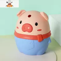 牙签筒创意家用饭店餐厅网红小鸟牙签盒个性商用牙签罐牙签桶 敬平 小猪款牙签筒-蓝色