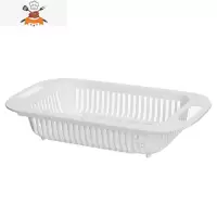 家用可伸缩洗菜盆水果收纳筐水槽沥水篮置物架厨房塑料淘沥水篮子 敬平洗菜篮