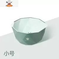 双层沥水篮洗菜盆客厅家用网红洗水果盘子厨房收纳筐创意淘菜盆米 敬平洗菜篮