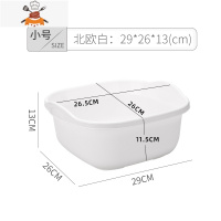 加厚塑料洗脸盆厨房方形洗碗盆家用洗菜盆小盆子大号塑料盆洗脚盆 敬平洗菜篮