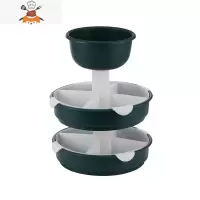 火锅蔬菜拼盘家用分格塑料叠层水果洗菜篮沥水篮沥水火锅食材拼盆 敬平
