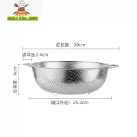不锈钢洗珍珠沥水篮漏盆淘米洗菜盆装菜盆过滤盆厨房盆子家用商用 敬平洗菜篮