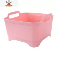 加厚塑料洗菜篮洗水果蔬菜篮 厨房水槽洗菜盆清洗框水果沥水篮子 敬平