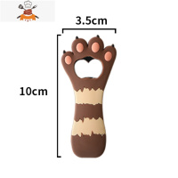 家用啤酒开瓶器个性瓶起子猫爪启瓶器多功能创意磁力冰箱贴 敬平 棕爪款