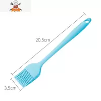 油刷子厨房烙饼食用烘焙小毛刷煎饼家用可高温硅胶烧烤油刷 敬平 北欧蓝一体硅胶油刷