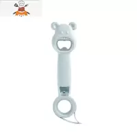 四合一开瓶器多功能多用途啤酒开瓶器创意开罐器饮料开盖器起子 敬平 蓝色1个装