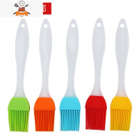 5支装烘培烧烤油刷可高温硅胶油刷厨房小工具食品蛋糕刷子 敬平 五支装(颜色随机)