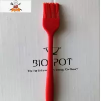 厨房可高温牛排软刷硅胶刷 甜品刷 蛋糕油刷 料理酱汁烧烤刷油刷 敬平 大号红色