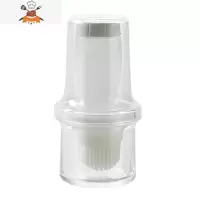 可高温厨房烙饼用油刷带瓶一体式控油食品硅胶刷烤肉烧烤刷子工具 敬平 挤压款白色