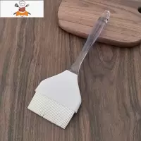 优质大号可选硅胶油刷厨房中号家用可高温煎饼烙饼烧烤刷子 敬平 优质透明柄-大号 刷宽9cm