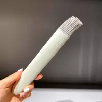 可高温 北欧撞色舒适手柄硅胶油刷 厨房烘焙小毛刷烧烤油刷 敬平 灰色