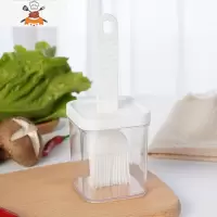 日式可高温油刷酱料瓶烙饼抹油硅胶刷子带瓶食品级烘焙料理烧烤刷 敬平 1个白色-可高温
