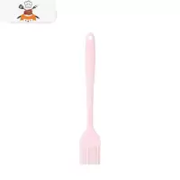 硅胶油刷可高温烧烤刷厨房烙饼家用烘焙刮刀食品级毛刷 敬平 清新粉色-大号油刷[1个]