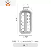 制冰水壶二合一冰球壶冻冰块模具制冰盒密封便携家用自制冰球冰格 敬平 灰色