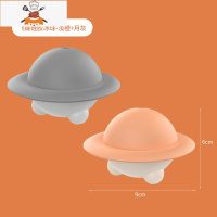 冰球制冰模具硅胶圆形冰格冰盒威士忌冻大冰块器冰箱自制速冻器 敬平 [食品级硅胶材质/轻松脱模]-浅橙+月灰