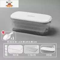 家用冰箱自制小冰格模具硅胶食品级冻冰块储存盒制冰器威士忌 敬平 白色套餐C[3层冰格+PET透明存储盒]