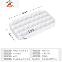 冰箱制冰盒冷冻冰块家用带盖冻冰格模具储冰盒做冷饮器 敬平 硅胶冰格-32格-珍珠白[无盖]