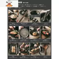 日式餐具套装碗碟和风家用黑色复古北欧碗盘陶瓷轻奢网红中式饭碗 敬平 金属黑66头套餐(建议10人使用)