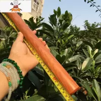 红木擀面杖实木家用大号小号缅甸花梨木果紫檀烘焙工具擀面条防身 敬平 35厘米缅甸花梨木饺子皮擀面杖