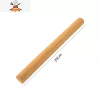 家用实木滚轴擀面杖饺子皮走锤擀面棒家用擀面棍大号小号烘焙工具 敬平 升级款28cm