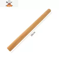 家用实木滚轴擀面杖饺子皮走锤擀面棒家用擀面棍大号小号烘焙工具 敬平 升级款38cm